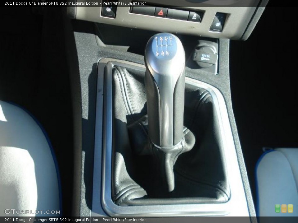 Pearl White/Blue Interior Transmission for the 2011 Dodge Challenger SRT8 392 Inaugural Edition #45253816