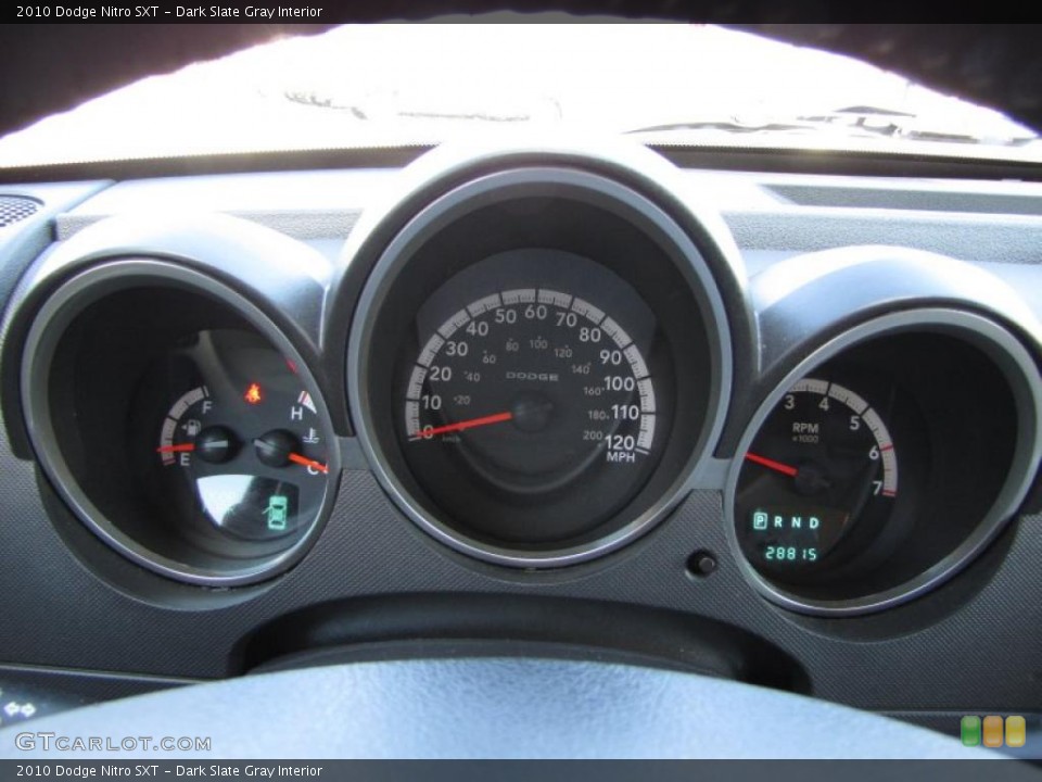 Dark Slate Gray Interior Gauges for the 2010 Dodge Nitro SXT #45254048