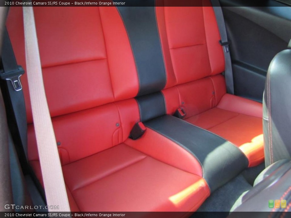 Black/Inferno Orange Interior Photo for the 2010 Chevrolet Camaro SS/RS Coupe #45254252