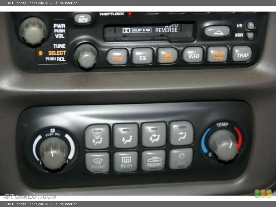 Taupe Interior Controls for the 2001 Pontiac Bonneville SE #45254540
