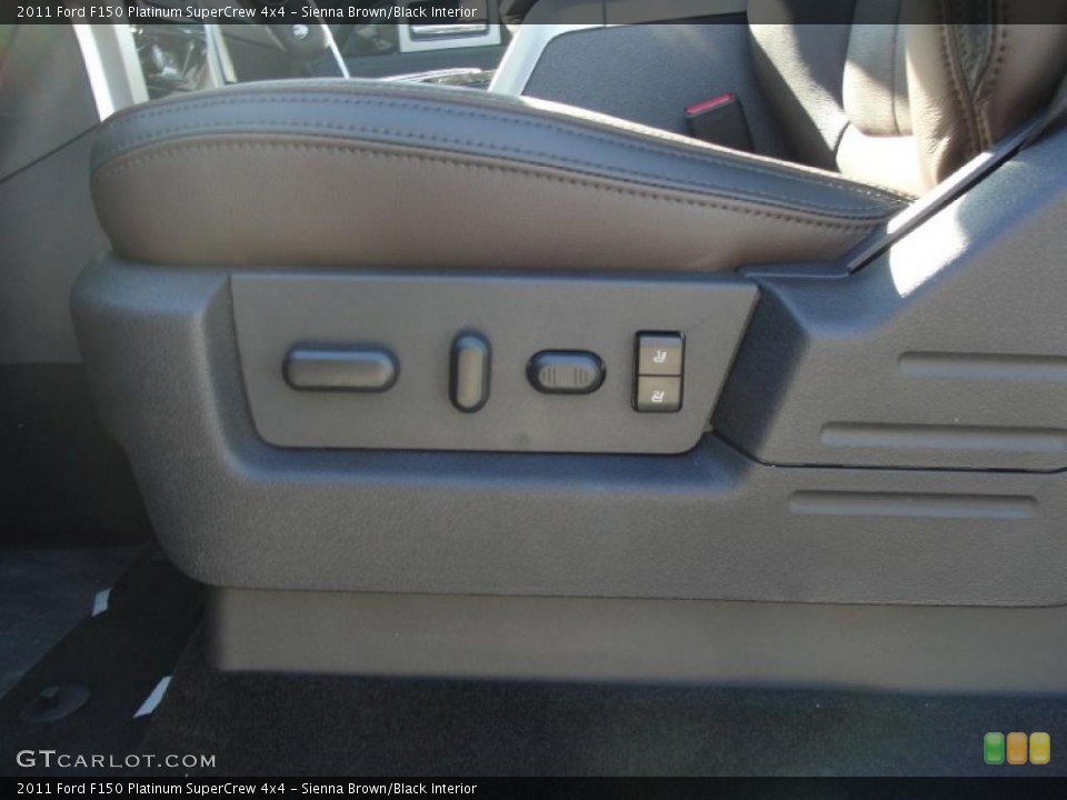 Sienna Brown/Black Interior Controls for the 2011 Ford F150 Platinum SuperCrew 4x4 #45257228