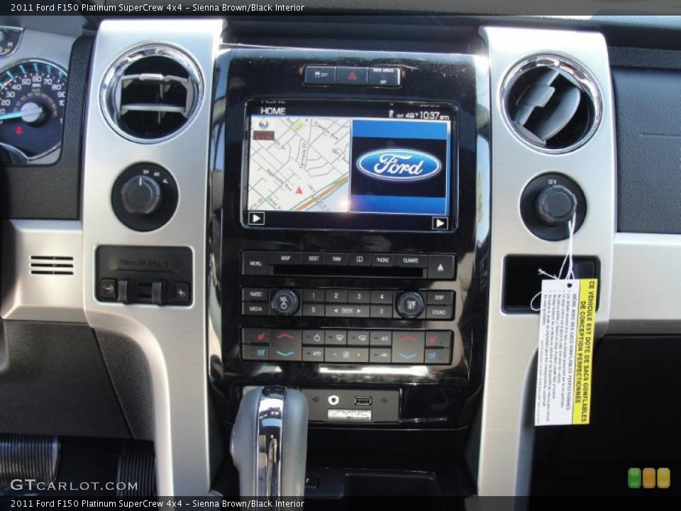 Sienna Brown/Black Interior Controls for the 2011 Ford F150 Platinum SuperCrew 4x4 #45257240