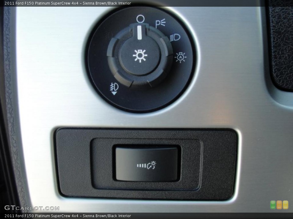Sienna Brown/Black Interior Controls for the 2011 Ford F150 Platinum SuperCrew 4x4 #45257276