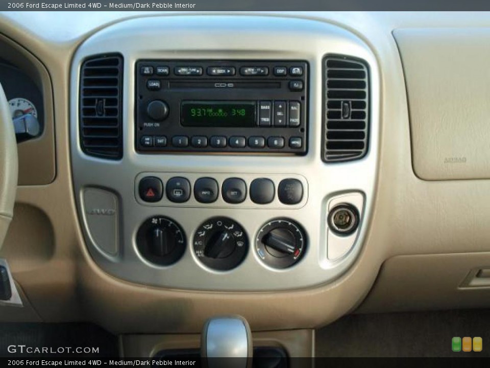 Medium/Dark Pebble Interior Controls for the 2006 Ford Escape Limited 4WD #45258251