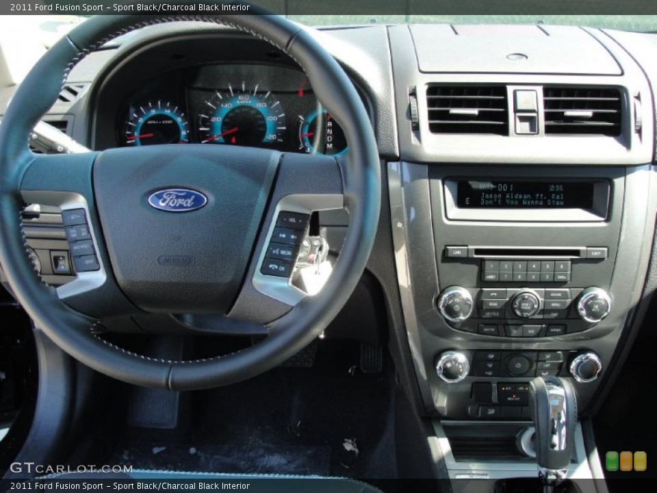 Sport Black/Charcoal Black Interior Dashboard for the 2011 Ford Fusion Sport #45258887