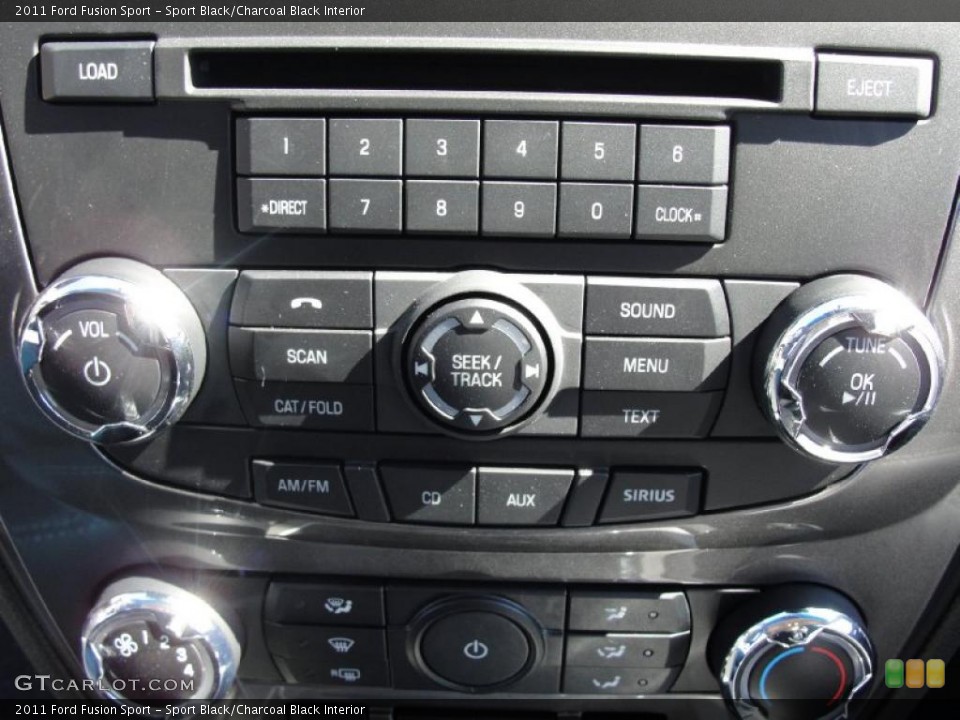 Sport Black/Charcoal Black Interior Controls for the 2011 Ford Fusion Sport #45258911