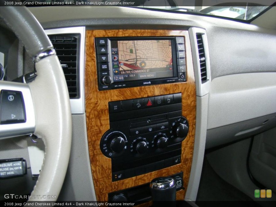 Dark Khaki/Light Graystone Interior Controls for the 2008 Jeep Grand Cherokee Limited 4x4 #45259219