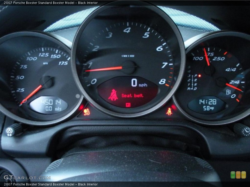 Black Interior Gauges for the 2007 Porsche Boxster  #45259800