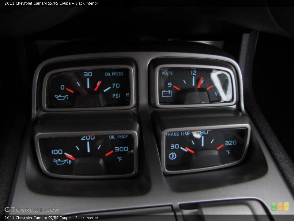 Black Interior Gauges for the 2011 Chevrolet Camaro SS/RS Coupe #45260900