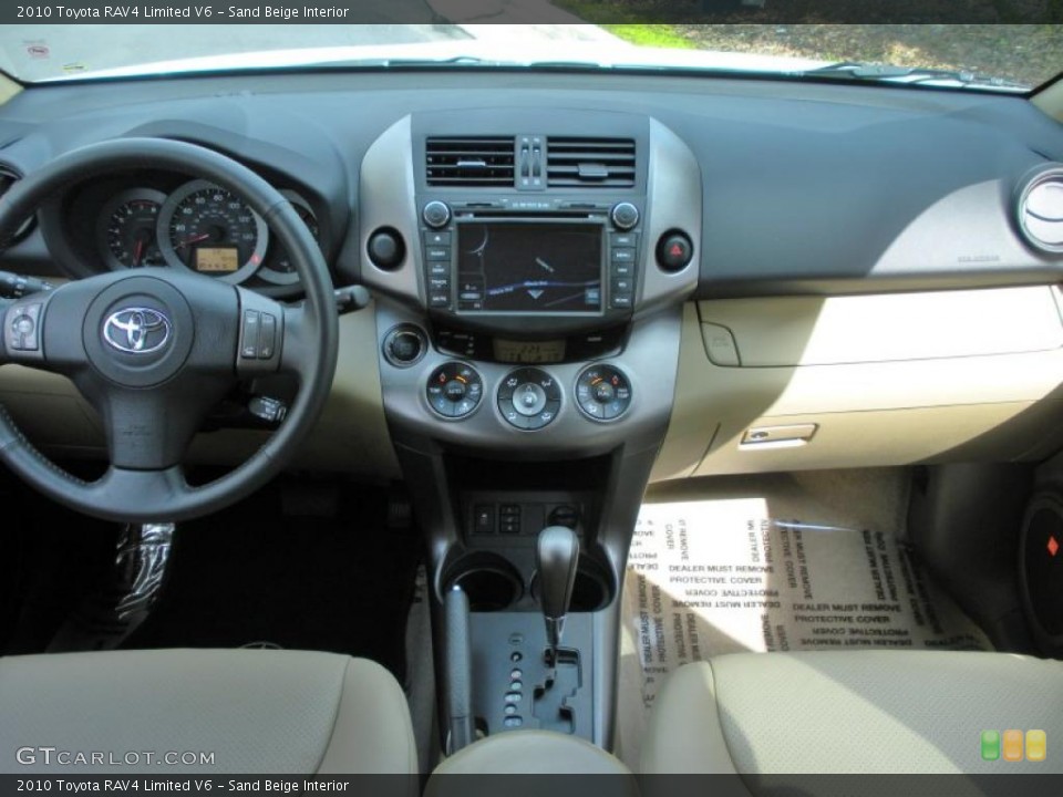 Sand Beige Interior Dashboard for the 2010 Toyota RAV4 Limited V6 #45261208
