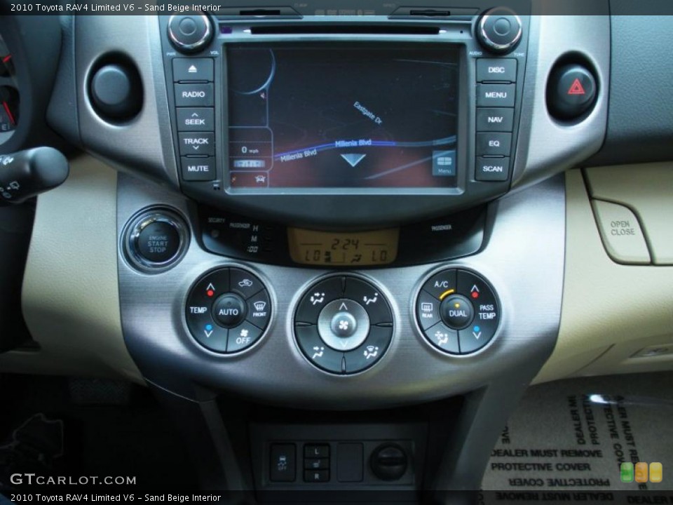 Sand Beige Interior Navigation for the 2010 Toyota RAV4 Limited V6 #45261224