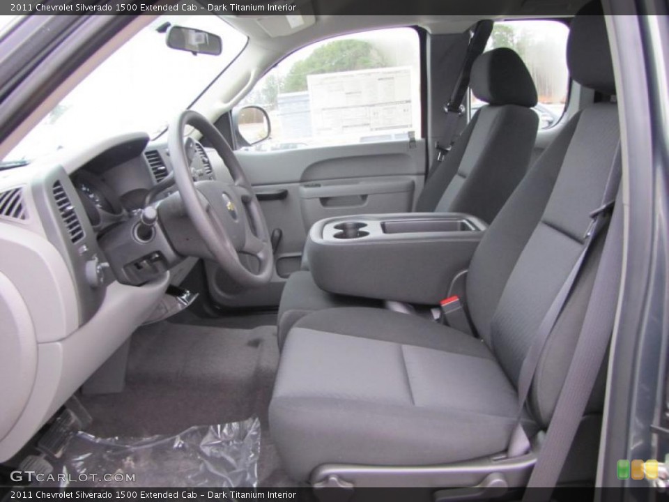 Dark Titanium Interior Photo for the 2011 Chevrolet Silverado 1500 Extended Cab #45261544