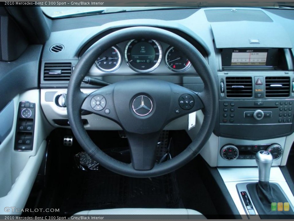 Grey/Black Interior Controls for the 2010 Mercedes-Benz C 300 Sport #45261628