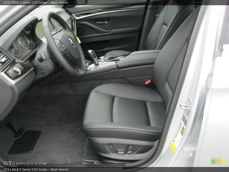 Black Interior Photo for the 2011 BMW 5 Series 535i Sedan #45264339