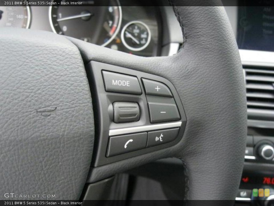 Black Interior Controls for the 2011 BMW 5 Series 535i Sedan #45264427