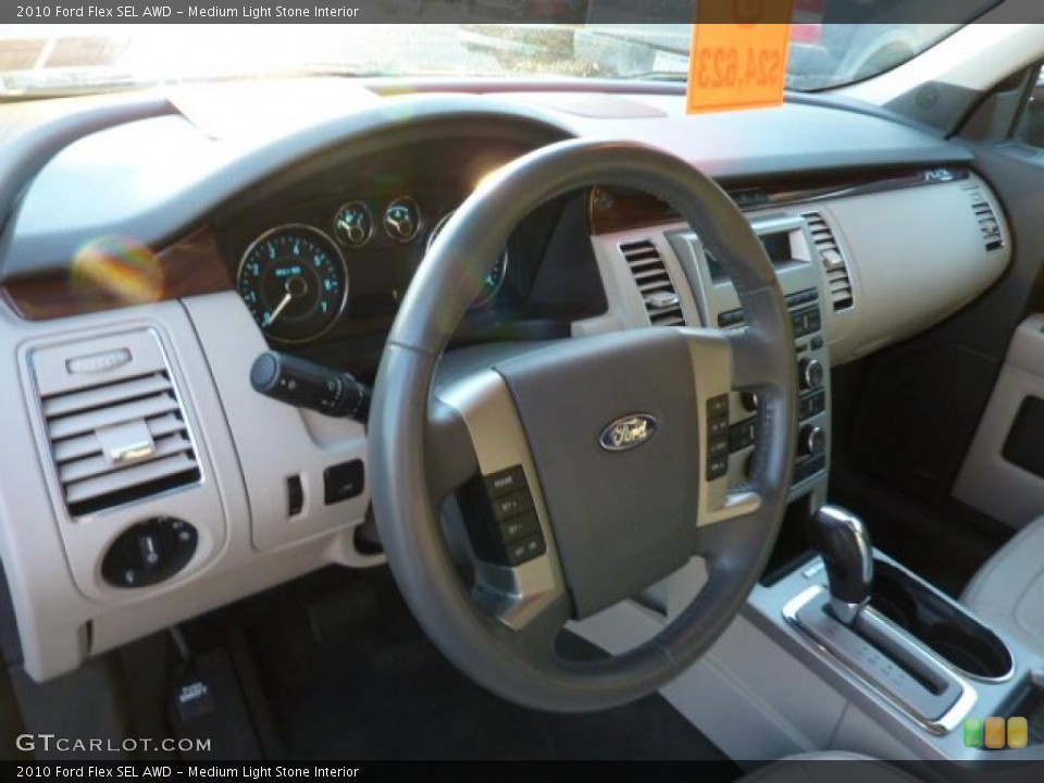 Medium Light Stone Interior Dashboard for the 2010 Ford Flex SEL AWD #45264880