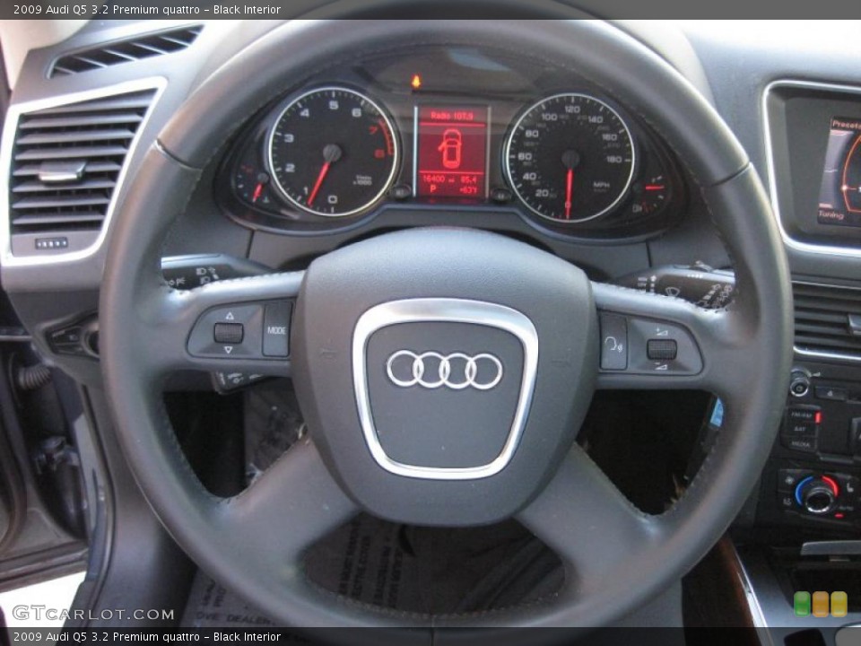 Black Interior Steering Wheel for the 2009 Audi Q5 3.2 Premium quattro #45268030