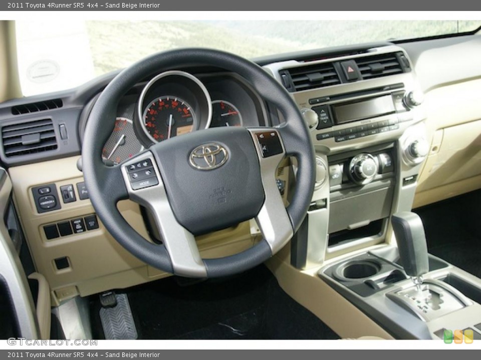 Sand Beige Interior Dashboard for the 2011 Toyota 4Runner SR5 4x4 #45268592