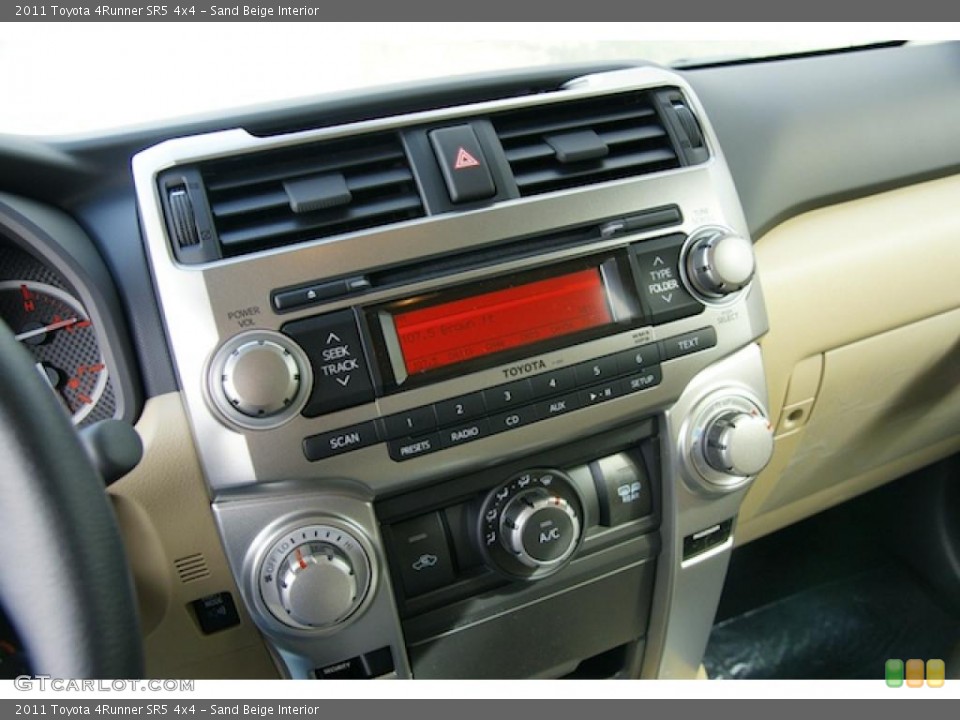 Sand Beige Interior Controls for the 2011 Toyota 4Runner SR5 4x4 #45268604