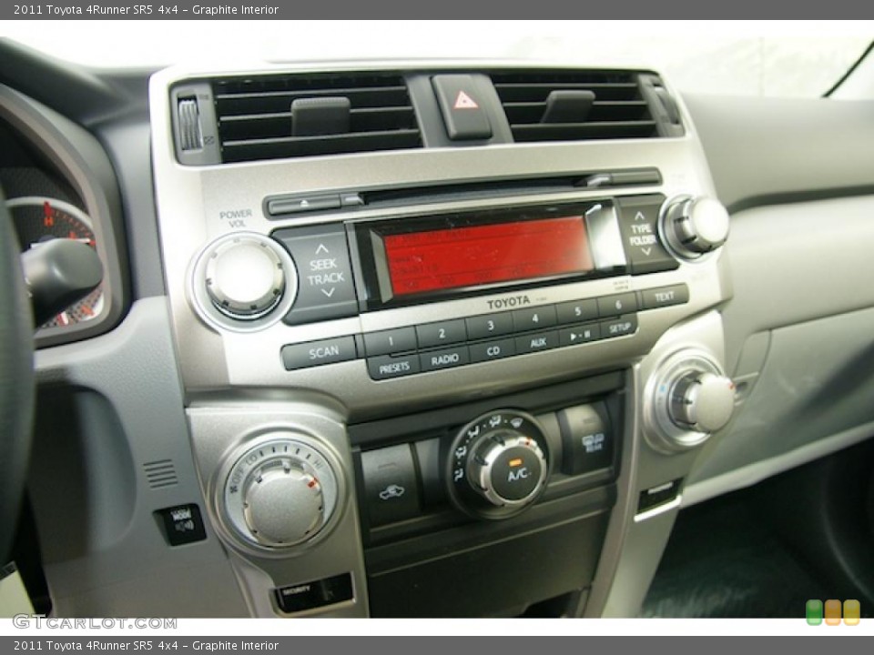 Graphite Interior Controls for the 2011 Toyota 4Runner SR5 4x4 #45268820