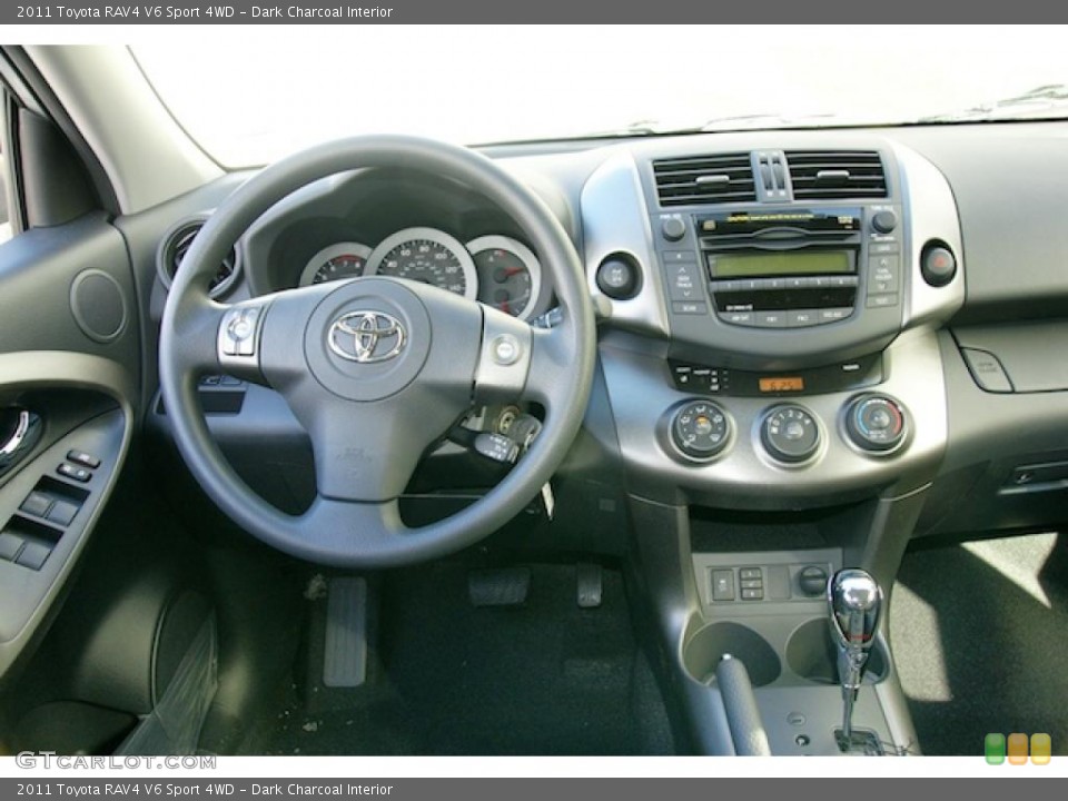 Dark Charcoal Interior Dashboard for the 2011 Toyota RAV4 V6 Sport 4WD #45269248