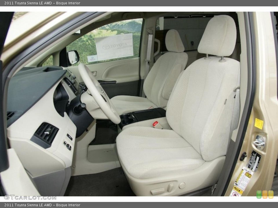 Bisque Interior Photo for the 2011 Toyota Sienna LE AWD #45269572