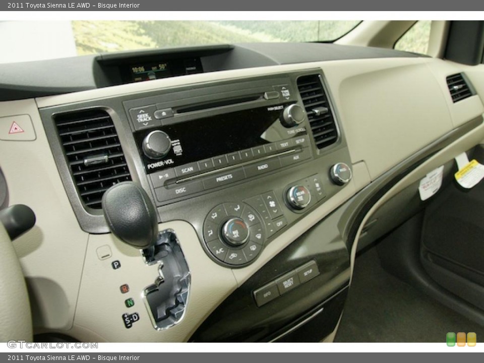 Bisque Interior Controls for the 2011 Toyota Sienna LE AWD #45269644