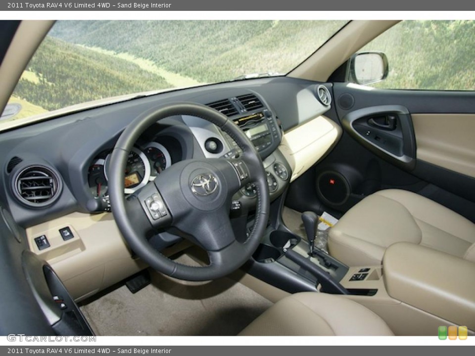 Sand Beige Interior Photo for the 2011 Toyota RAV4 V6 Limited 4WD #45270448