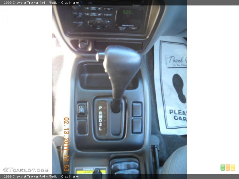 Medium Gray Interior Transmission for the 1999 Chevrolet Tracker 4x4 #45270624