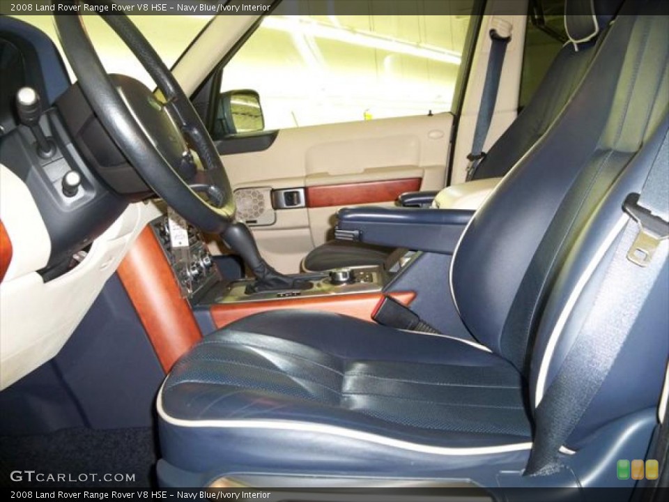 Navy Blue/Ivory Interior Photo for the 2008 Land Rover Range Rover V8 HSE #45271100
