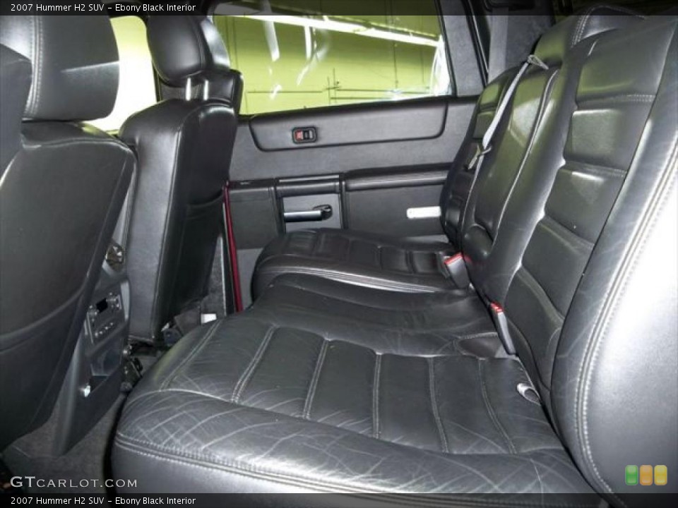 Ebony Black Interior Photo for the 2007 Hummer H2 SUV #45271556