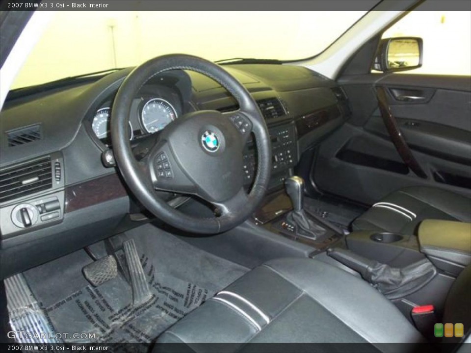 Black Interior Prime Interior for the 2007 BMW X3 3.0si #45273641