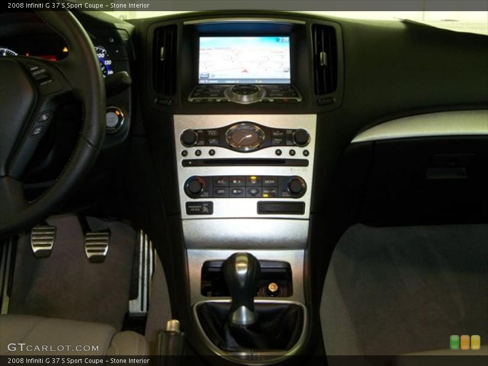 Stone Interior Controls for the 2008 Infiniti G 37 S Sport Coupe #45274989