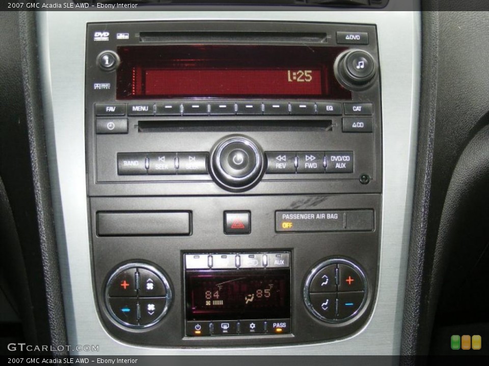 Ebony Interior Controls for the 2007 GMC Acadia SLE AWD #45275133