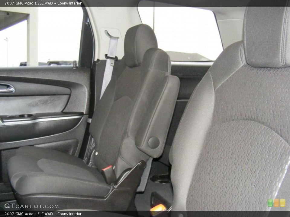 Ebony Interior Photo for the 2007 GMC Acadia SLE AWD #45275197