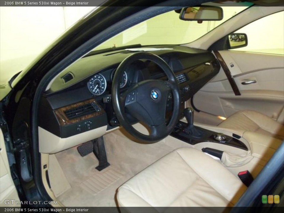 Beige Interior Prime Interior for the 2006 BMW 5 Series 530xi Wagon #45275717