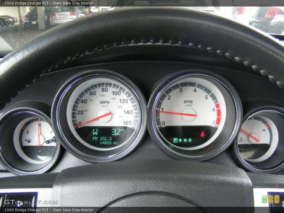 Dark Slate Gray Interior Gauges for the 2009 Dodge Charger R/T #45276201