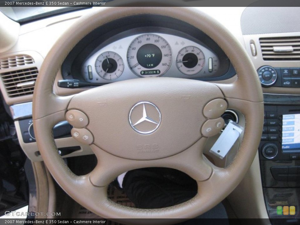 Cashmere Interior Steering Wheel for the 2007 Mercedes-Benz E 350 Sedan #45277585