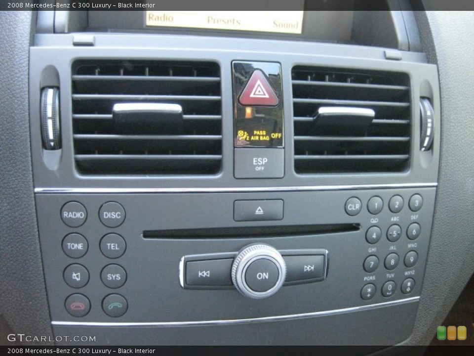 Black Interior Controls for the 2008 Mercedes-Benz C 300 Luxury #45277869