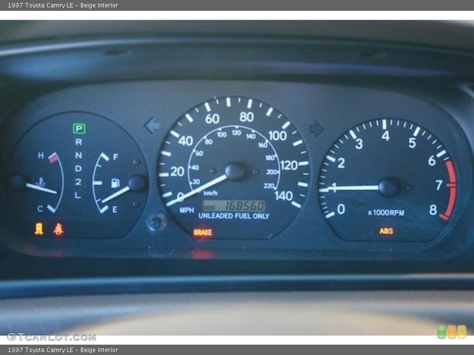 Beige Interior Gauges for the 1997 Toyota Camry LE #45278153