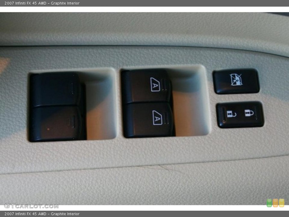 Graphite Interior Controls for the 2007 Infiniti FX 45 AWD #45278289