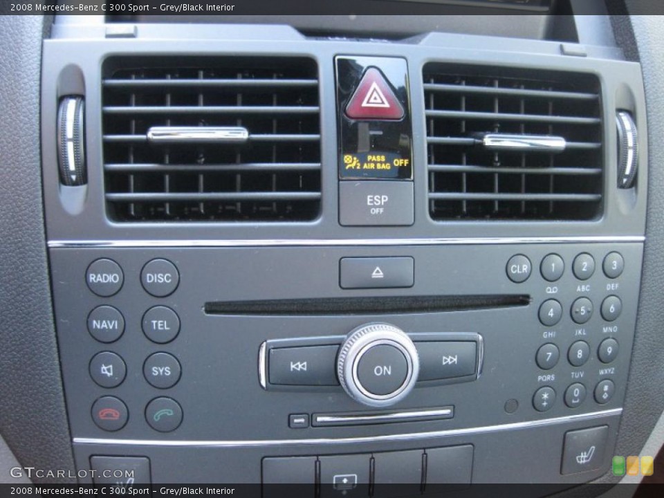 Grey/Black Interior Controls for the 2008 Mercedes-Benz C 300 Sport #45278309