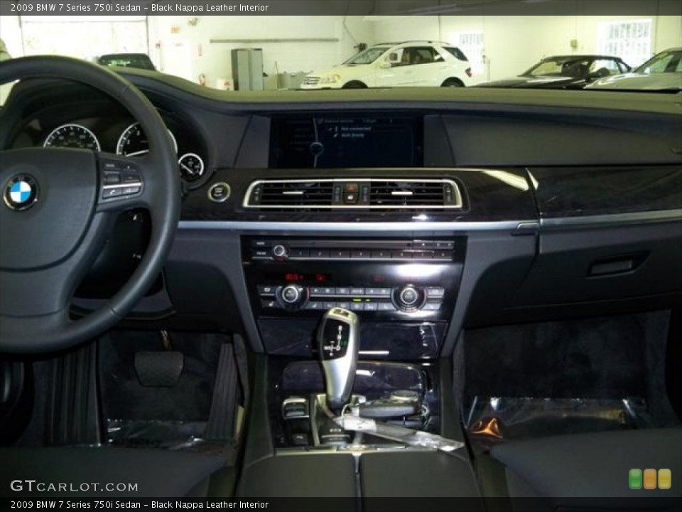 Black Nappa Leather Interior Dashboard for the 2009 BMW 7 Series 750i Sedan #45279205