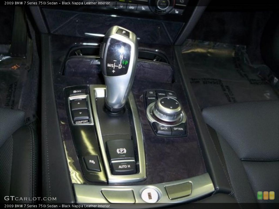 Black Nappa Leather Interior Transmission for the 2009 BMW 7 Series 750i Sedan #45279221