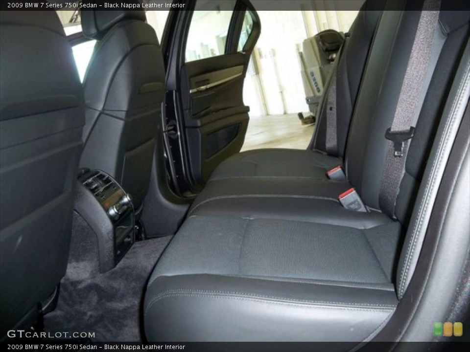 Black Nappa Leather Interior Photo for the 2009 BMW 7 Series 750i Sedan #45279225