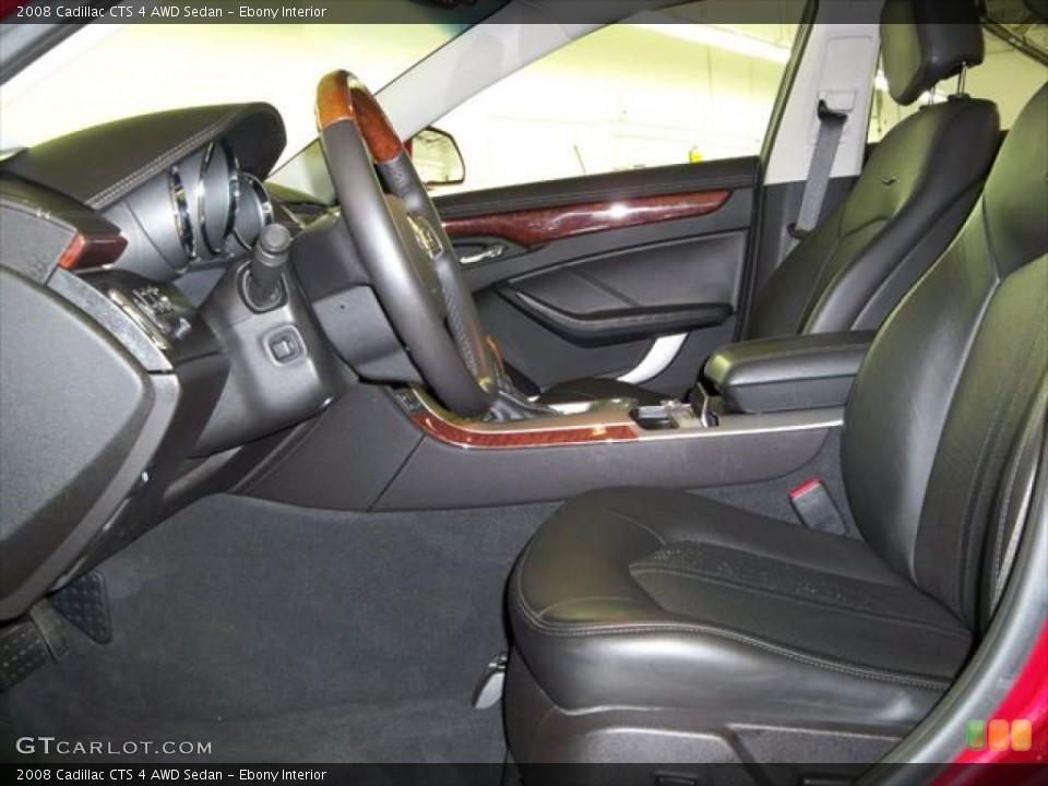 Ebony Interior Photo for the 2008 Cadillac CTS 4 AWD Sedan #45279642