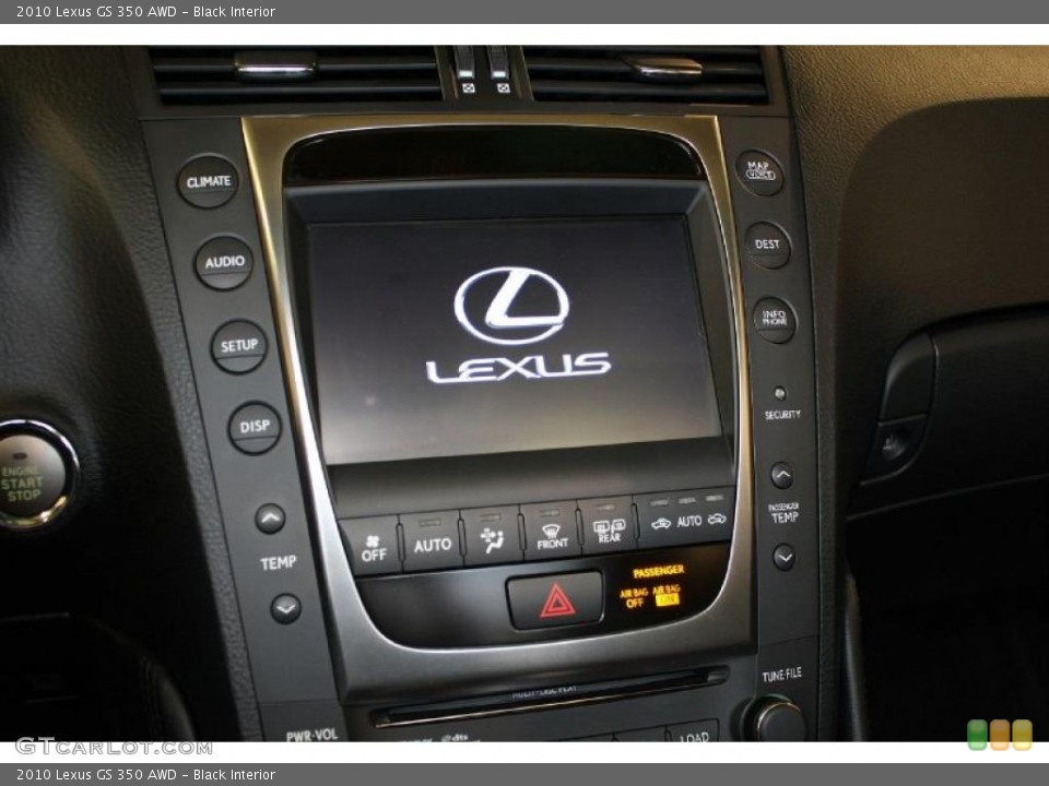 Black Interior Controls for the 2010 Lexus GS 350 AWD #45285239
