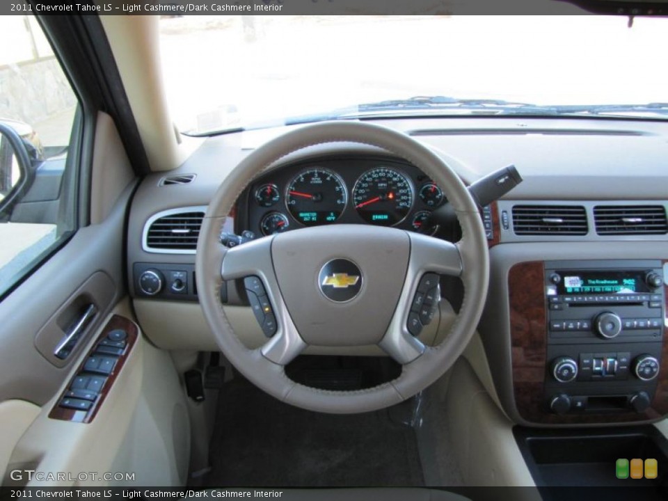 Light Cashmere/Dark Cashmere Interior Steering Wheel for the 2011 Chevrolet Tahoe LS #45285723