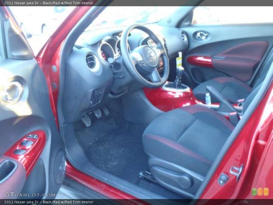 Black/Red w/Red Trim Interior Photo for the 2011 Nissan Juke SV #45286019