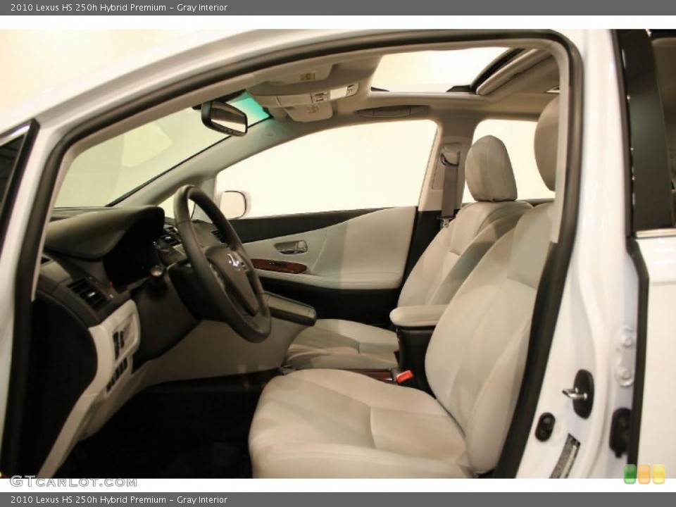 Gray Interior Photo for the 2010 Lexus HS 250h Hybrid Premium #45287116
